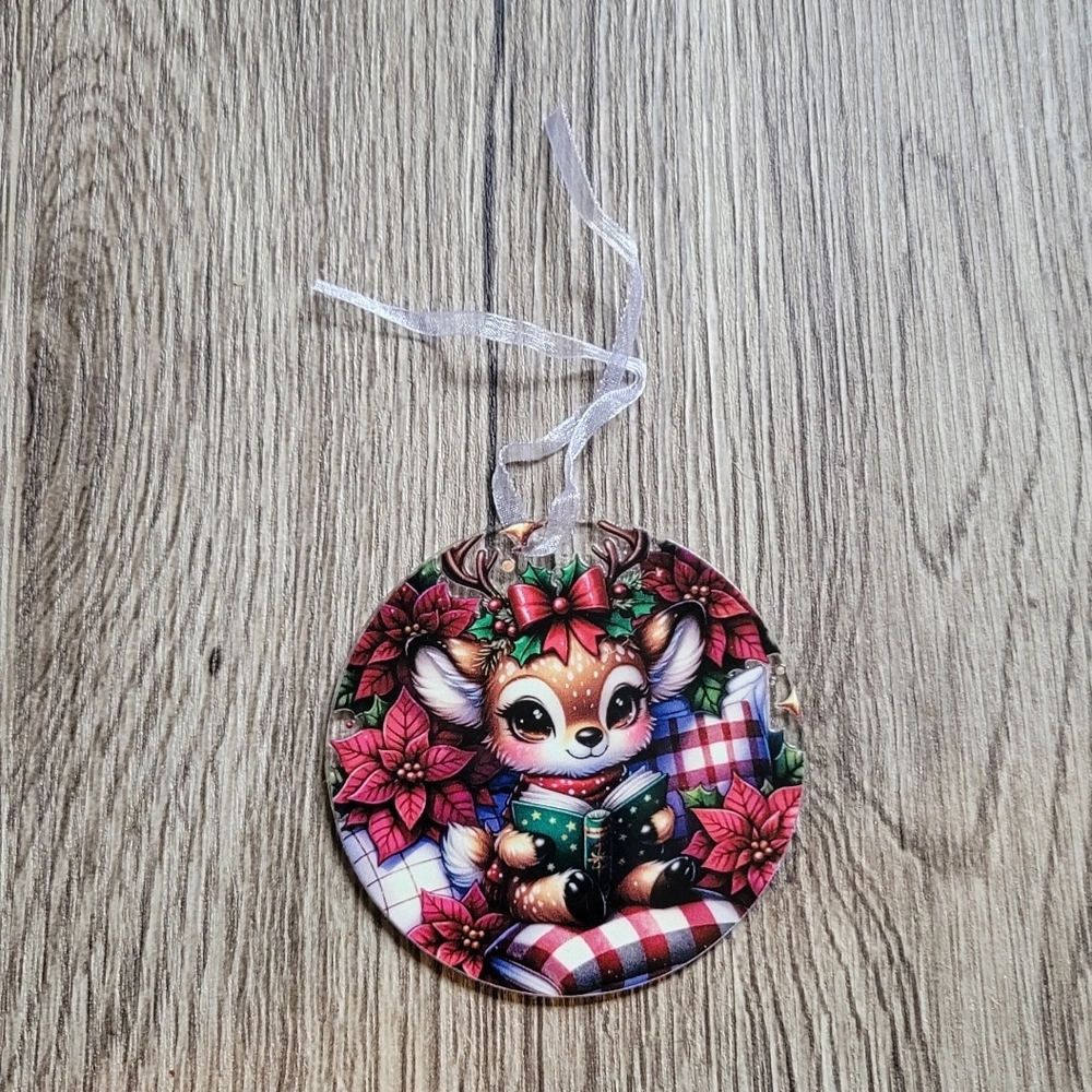 Cute Deer Christmas Ornament